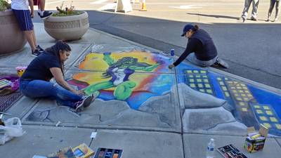 2nd Place Chalk Art 2018